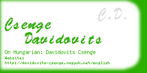 csenge davidovits business card
